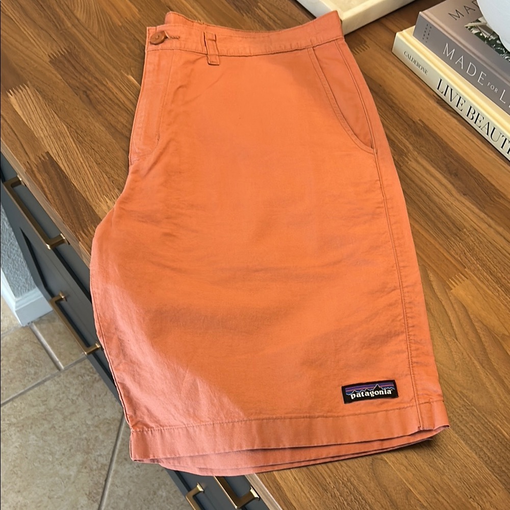 Patagonia Salmon Flat Front Shorts